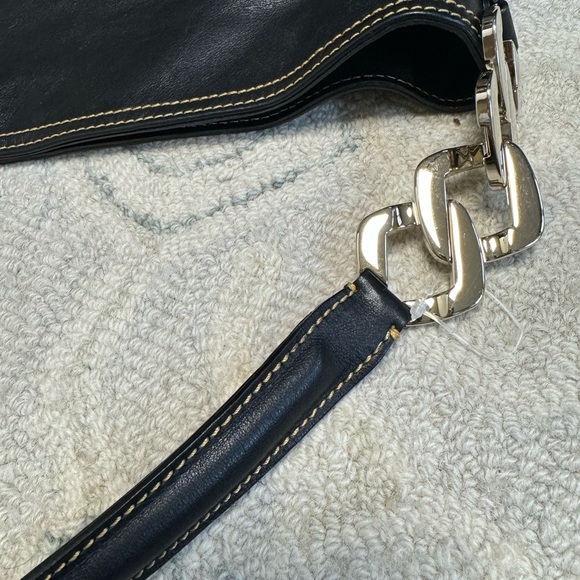 Vintage Ann Klein genuine black leather SoHo Bag - Picture 5 of 5